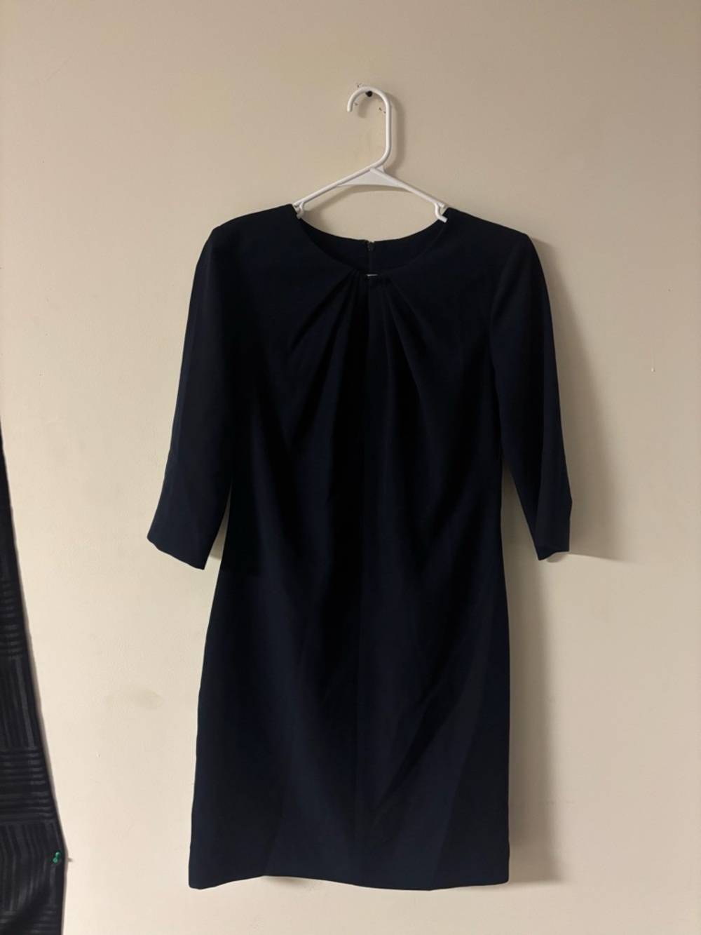Armani Collezioni Navy Blue Sheath Dress Size 8 | Shoulder Pads | Career Chic